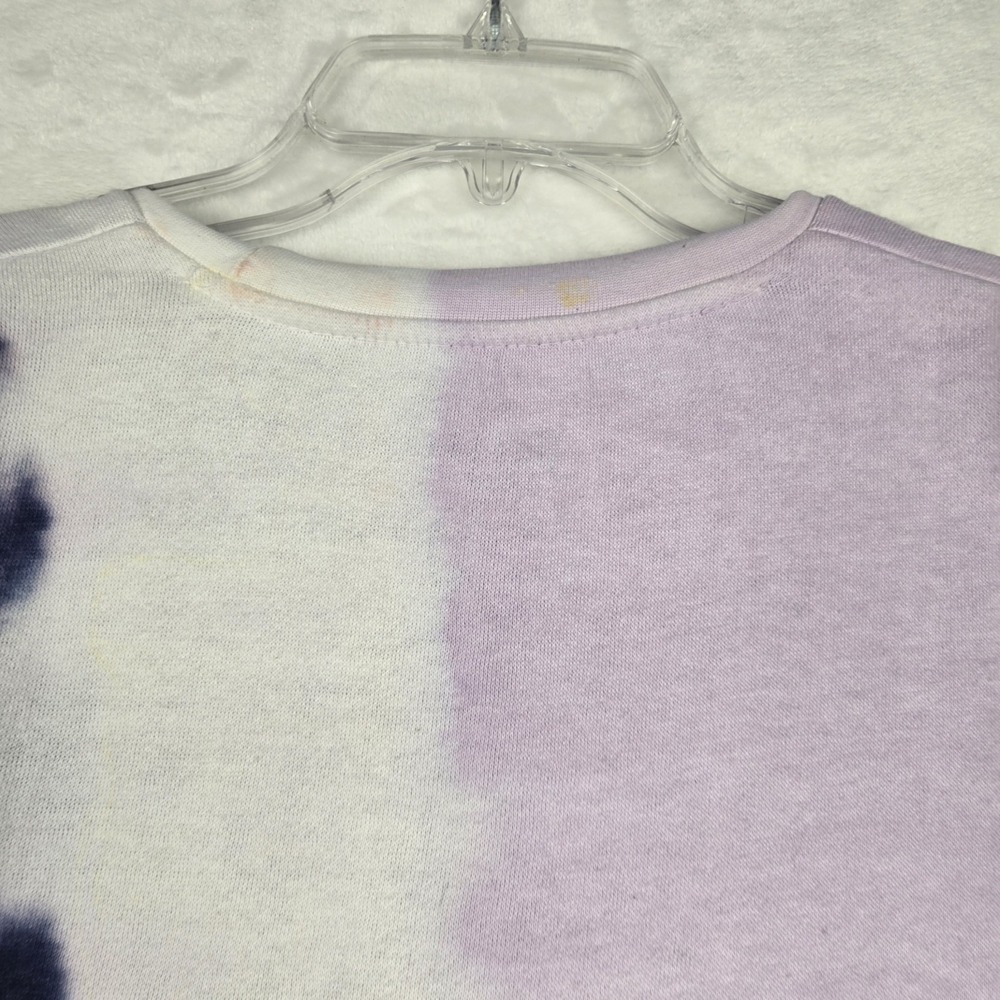 NWOT‎ Nirvana Womens Purple White Tie Dye Sweatshirt Size Large Smiley Face 90s - Picture 5 of 8